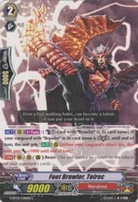 Foot Brawler, Teiroc - Moonlit Dragonfang - Cardfight Vanguard card