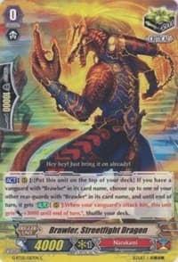 Brawler, Streetfight Dragon - Moonlit Dragonfang - Cardfight Vanguard card