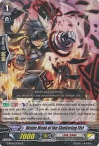 Divide Monk of the Shattering Fist - Moonlit Dragonfang - Cardfight Vanguard card