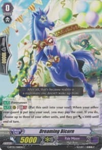 Dreaming Bicorn - Moonlit Dragonfang - Cardfight Vanguard card
