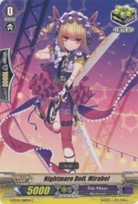 Nightmare Doll, Mirabel - Moonlit Dragonfang - Cardfight Vanguard card