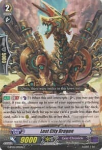 Lost City Dragon - Moonlit Dragonfang - Cardfight Vanguard card