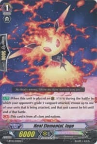 Heat Elemental, Juge - Moonlit Dragonfang - Cardfight Vanguard card