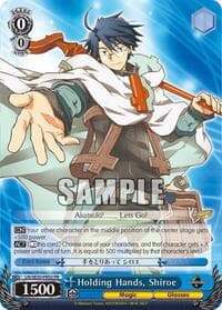 Holding Hands, Shiroe - LOG HORIZON - Weiss Schwarz card
