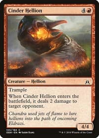 Cinder Hellion - Oath of the Gatewatch - Magic: The Gathering card