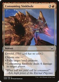 Consuming Sinkhole - Oath of the Gatewatch - Magic: The Gathering card
