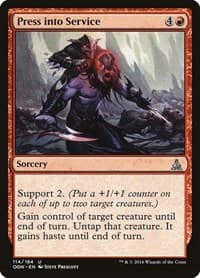 Press into Service - Oath of the Gatewatch - Magic: The Gathering card