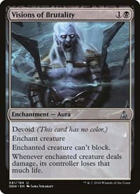 Visions of Brutality - Oath of the Gatewatch - Magic: The Gathering card