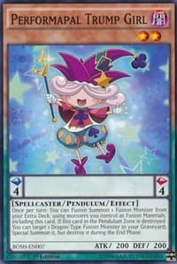 Performapal Trump Girl - Breakers of Shadow - YuGiOh card
