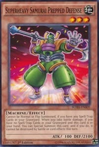 Superheavy Samurai Prepped Defense - Breakers of Shadow - YuGiOh card