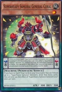 Superheavy Samurai General Coral - Breakers of Shadow - YuGiOh card