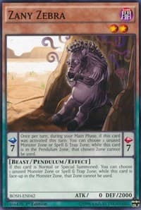 Zany Zebra - Breakers of Shadow - YuGiOh card
