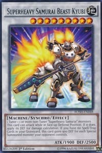 Superheavy Samurai Beast Kyubi - Breakers of Shadow - YuGiOh card