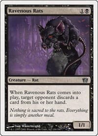 Ravenous Rats - 8th Edition - Magic: The Gathering card