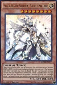 Black Luster Soldier - Sacred Soldier - Breakers of Shadow - YuGiOh card