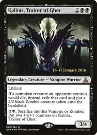 Kalitas, Traitor of Ghet - Prerelease Cards - Magic: The Gathering card