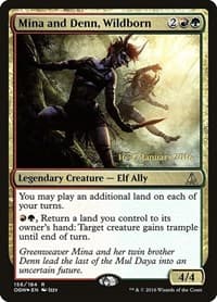 Mina and Denn, Wildborn - Prerelease Cards - Magic: The Gathering card