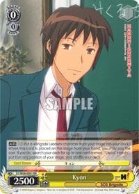 Kyon - The Melancholy of Haruhi Suzumiya - Weiss Schwarz card