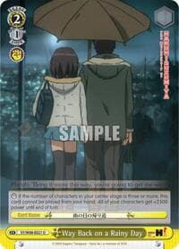 Way Back on a Rainy Day - The Melancholy of Haruhi Suzumiya - Weiss Schwarz card