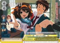 Haruhi Suzumiya's Good News - The Melancholy of Haruhi Suzumiya - Weiss Schwarz card