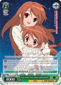 From Another Time, Mikuru & Mikuru(Adult) - The Melancholy of Haruhi Suzumiya - Weiss Schwarz card