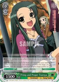 Primp and Proper Tsuruya (SR) - The Melancholy of Haruhi Suzumiya - Weiss Schwarz card