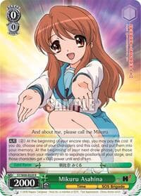 Mikuru Asahina - The Melancholy of Haruhi Suzumiya - Weiss Schwarz card
