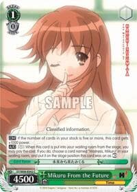 Mikuru From the Future - The Melancholy of Haruhi Suzumiya - Weiss Schwarz card