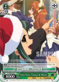 Xmas Party, Tsuruya & Mikuru - The Melancholy of Haruhi Suzumiya - Weiss Schwarz card