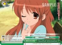 Classified Information - The Melancholy of Haruhi Suzumiya - Weiss Schwarz card