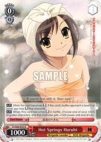 Hot Springs Haruhi - The Melancholy of Haruhi Suzumiya - Weiss Schwarz card