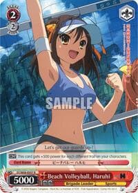 Beach Volleyball, Haruhi - The Melancholy of Haruhi Suzumiya - Weiss Schwarz card