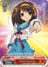 Haruhi Suzumiya - The Melancholy of Haruhi Suzumiya - Weiss Schwarz card