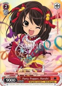 Party Popper, Haruhi - The Melancholy of Haruhi Suzumiya - Weiss Schwarz card