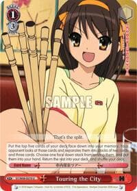 Touring the City - The Melancholy of Haruhi Suzumiya - Weiss Schwarz card