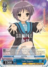 Yuki Nagato - The Melancholy of Haruhi Suzumiya - Weiss Schwarz card