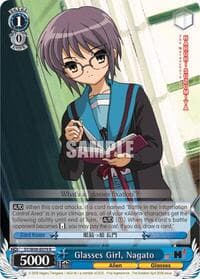Glasses Girl, Nagato - The Melancholy of Haruhi Suzumiya - Weiss Schwarz card