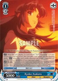 Ryoko Asakura - The Melancholy of Haruhi Suzumiya - Weiss Schwarz card