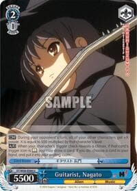 Guitarist, Nagato - The Melancholy of Haruhi Suzumiya - Weiss Schwarz card