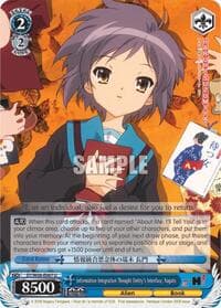 Information Integration Thought Entity's Interface, Nagato - The Melancholy of Haruhi Suzumiya - Weiss Schwarz card