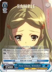 First Client, Kimidori - The Melancholy of Haruhi Suzumiya - Weiss Schwarz card