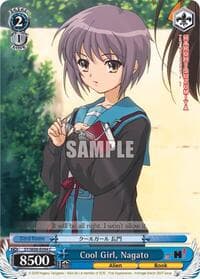 Cool Girl, Nagato - The Melancholy of Haruhi Suzumiya - Weiss Schwarz card