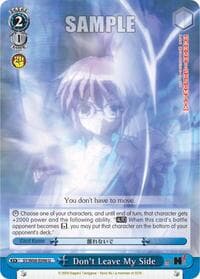 Don't Leave My Side - The Melancholy of Haruhi Suzumiya - Weiss Schwarz card