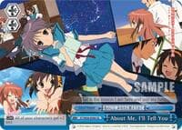 About Me. I'll Tell You - The Melancholy of Haruhi Suzumiya - Weiss Schwarz card