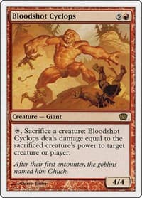 Bloodshot Cyclops - 8th Edition - Magic: The Gathering card