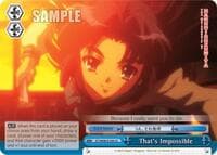 That's Impossible - The Melancholy of Haruhi Suzumiya - Weiss Schwarz card