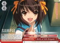 Birth of SOS Brigade! (TD) - The Melancholy of Haruhi Suzumiya - Weiss Schwarz card