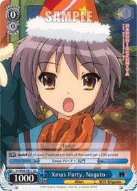 Xmas Party, Nagato (TD) - The Melancholy of Haruhi Suzumiya - Weiss Schwarz card