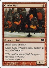 Cinder Wall - 8th Edition - Magic: The Gathering card