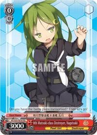 8th Mutsuki-class Destroyer, Nagatsuki (TD) - KanColle - Weiss Schwarz card